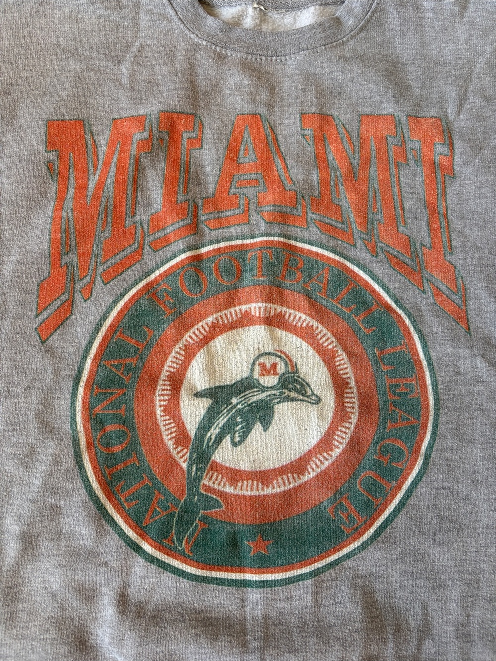 Vintage Miami Dolphins Graphic Crewneck Sweatshirt - Picture 3 of 4